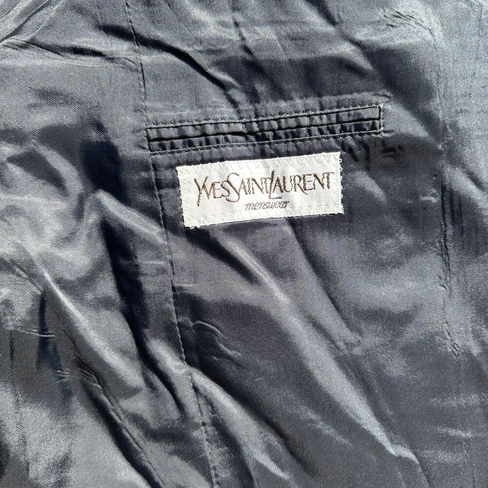 Vintage Yves Saint Laurent Blazer Jacket Mens Size 50 Wool YSL Sport‎ Coat - Picture 7 of 10